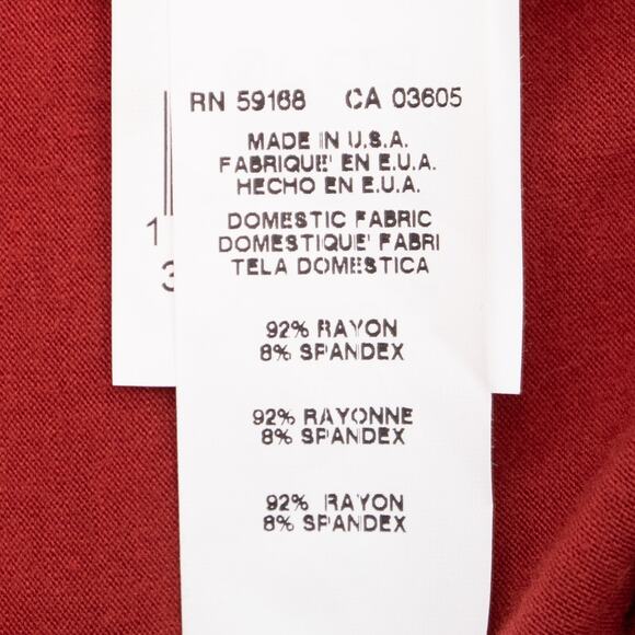 Karen Kane Rust Long Sleeve Plus Size Side Pick Up Top Size 3X - Picture 7 of 12